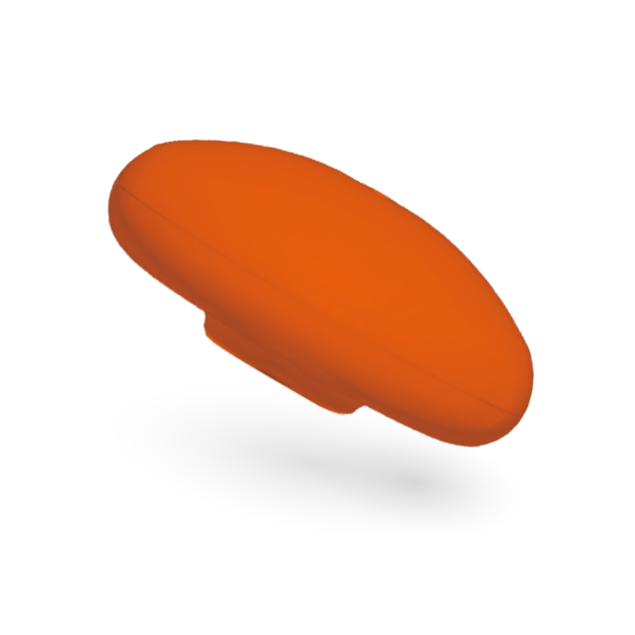 Fahnenmastkappe Orange