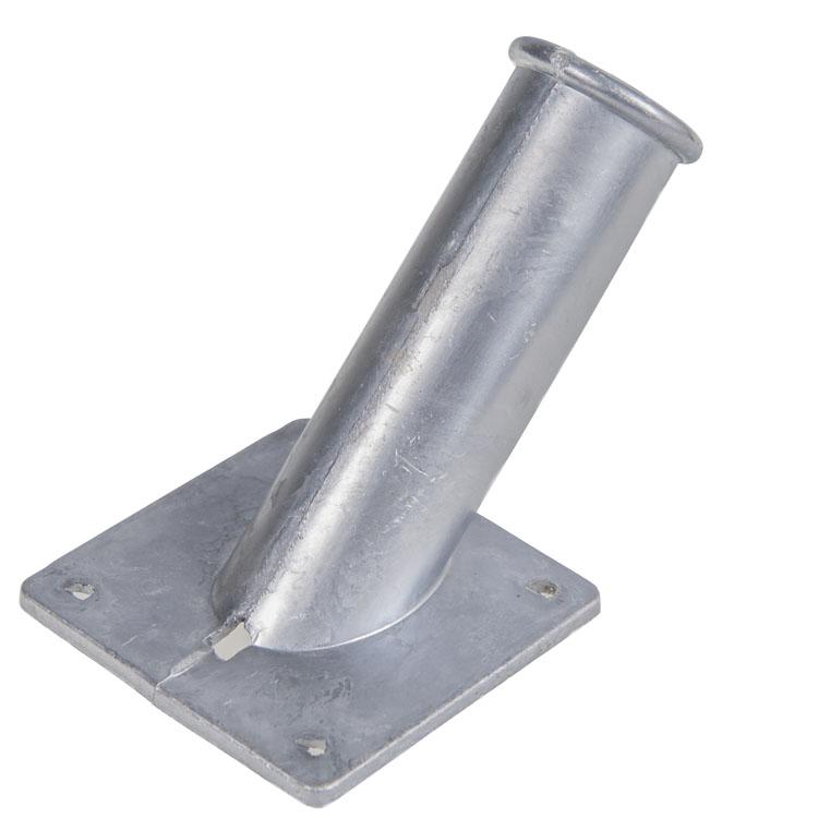 Aluminium flagpole wall mount